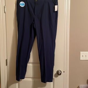 Men Izod Breeze Seersucker Navy Pants..